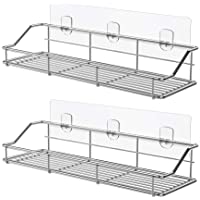 Oriware Adhesivo Estante Ducha Cesta Estanteria Organizador Baño Inodoro Cocina Sin Taladro SUS304 Acero Inoxidable - 2…